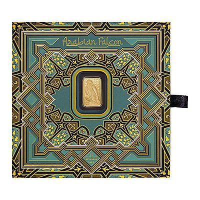 PAMP Arabian Falcon 5 Gram Gold Bar front cover