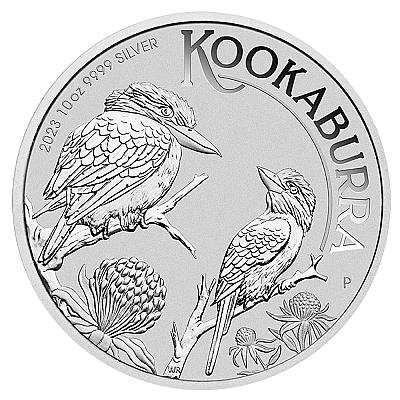 2023 10oz Australian Kookaburra Silver Coin front
