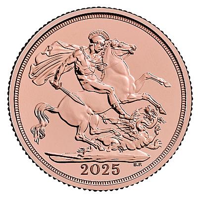 2025 Half Gold Sovereign Coin front