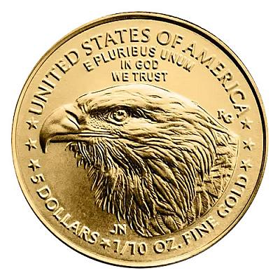 2025 1/10oz American Eagle Gold Coin front