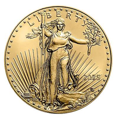 2025 1/4oz American Eagle Gold Coin back