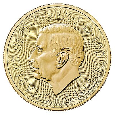 2025 1oz British Lion Gold Coin back