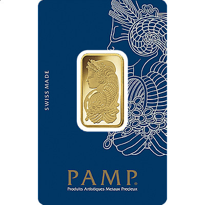 PAMP 20 Gram Gold Bar - Front