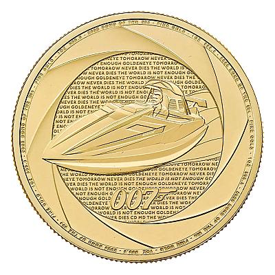 2025 1oz James Bond 1990s Gold Coin front