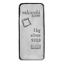 Valcambi Suisse 1000 Gram Silver Bar