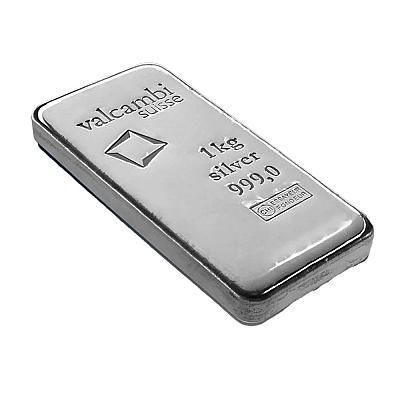 Valcambi Suisse 1000 Gram Silver Bar back