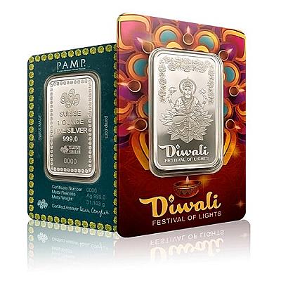 PAMP Diwali Lakshmi 1 Ounce Silver Bars