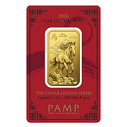 PAMP Lunar Year of The Horse 1 Ounce Gold Bar