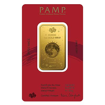 PAMP Lunar Year of The Horse 1 Ounce Gold Bar back