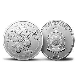 PAMP 1oz Disney Mickey Christmas Silver Coin