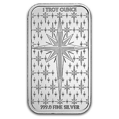 PAMP 1oz Christian Nativity Silver Bar back