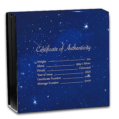 PAMP 1oz Christian Nativity Silver Bar closed box back