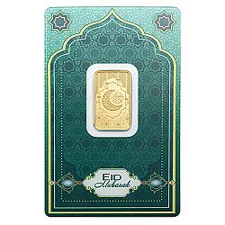 PAMP 5 Gram Eid Mubarak Gold Bar