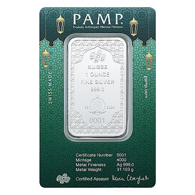 PAMP 1oz Eid Mubarak Silver Bar