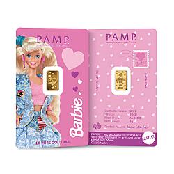 PAMP 1 Gram Gold Bar — Barbie™ Valentine's Day