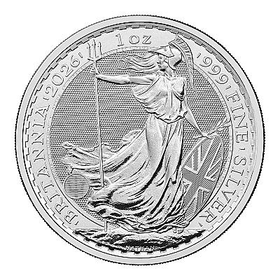 2026 1oz Britannia Silver Coin (King Charles III Portrait)  front