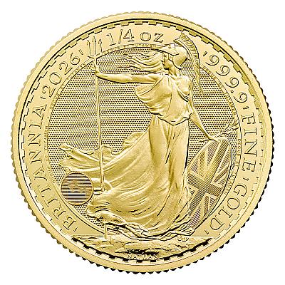2026 1/4oz Britannia Gold Coin front