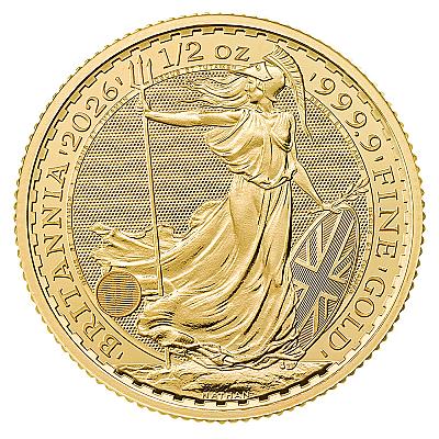 2026 1/2oz Britannia Gold Coin  front
