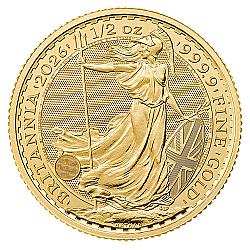 2026 1/2oz Britannia Gold Coin (King Charles III Portrait)