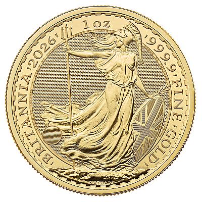 2026 1oz Britannia Gold Coin front