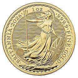 2026 1oz Britannia Gold Coin (King Charles III Portrait)