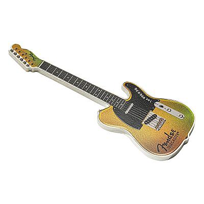 2026 Fender 75th Anniversary Telecaster 1oz Silver Shaped Coin  angle