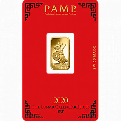 PAMP Lunar Year of The Rat 5 Gram Gold Bar