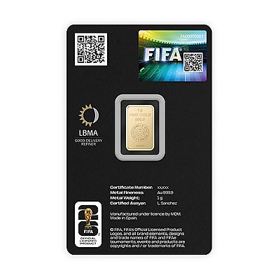 FIFA World Cup 26 1g Gold Bar back