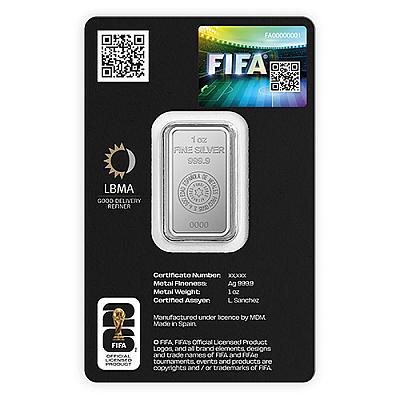 FIFA World Cup 26 1oz Silver Bar back