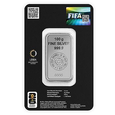 FIFA World Cup 26 100g Silver Bar back