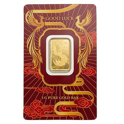 PAMP Good Luck Phoenix 5g Gold Bar