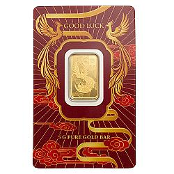 PAMP Good Luck Phoenix 5g Gold Bar