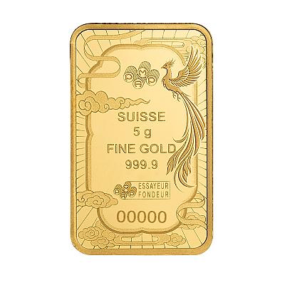 PAMP Good Luck Phoenix 5g Gold Bar