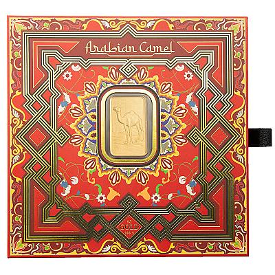 PAMP Suisse Arabian Camel 5g Gold Bar with Frame boxed