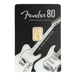 PAMP Suisse Fender 80th Anniversary 1g Gold Bar