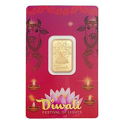 PAMP Suisse Diwali Lakshmi and Sacred Cow 5g Gold Bar