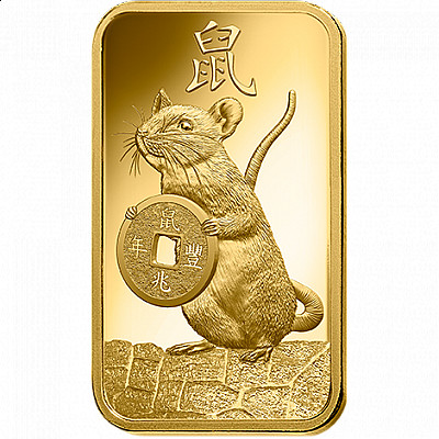 PAMP Lunar Year of The Rat 1 Ounce Gold Bar