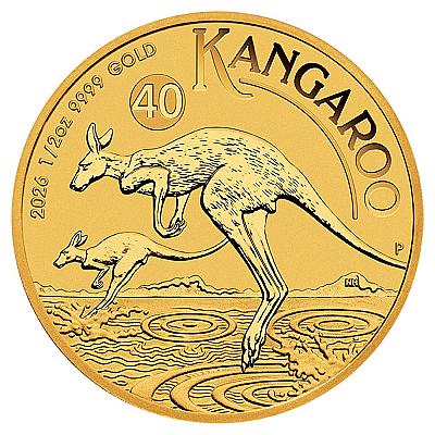 2026 1/2oz Australian Nugget Gold Coin front