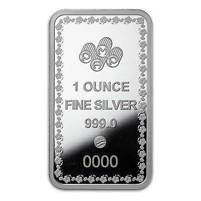 PAMP Diwali Lakshmi and Sacred Cow 1oz Silver Bar exc sleeve back