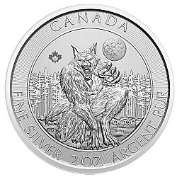 2021 2oz Canadian Werewolf Silver Coin