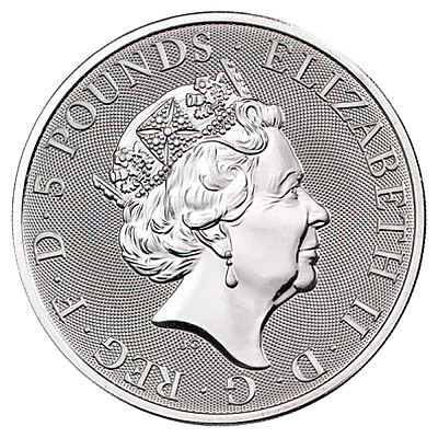 2021 2oz Royal Mint Queen's Beasts Completer Silver Coin