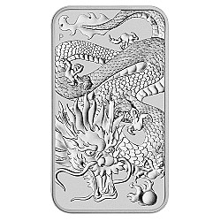 2022 1 oz Dragon Rectangular Silver Coin (Australia)