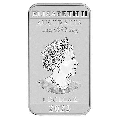 2022 1 oz Dragon Rectangular Silver Coin