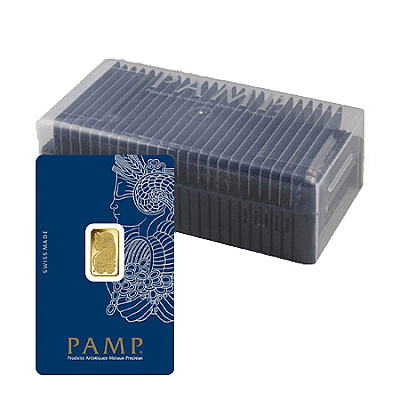 25 x PAMP 2.5 Gram Veriscan Gold Bars in Box