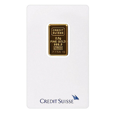 Credit Suisse 2.5 Gram Gold Bar