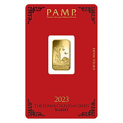 PAMP Lunar Year of The Rabbit 5 Gram Gold Bar