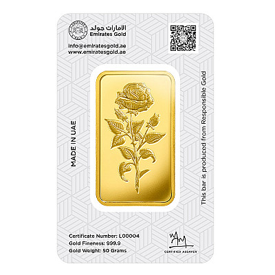 Emirates 50 Gram Gold Bar