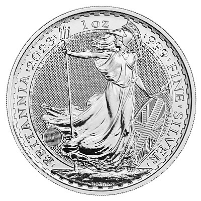 2023 1oz Royal Mint Britannia Queen Elizabeth II Silver Coin
