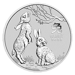 2023 2oz Australian Lunar III Rabbit Silver Coin
