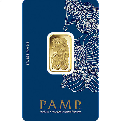 PAMP 10 Gram Gold Bar - Front